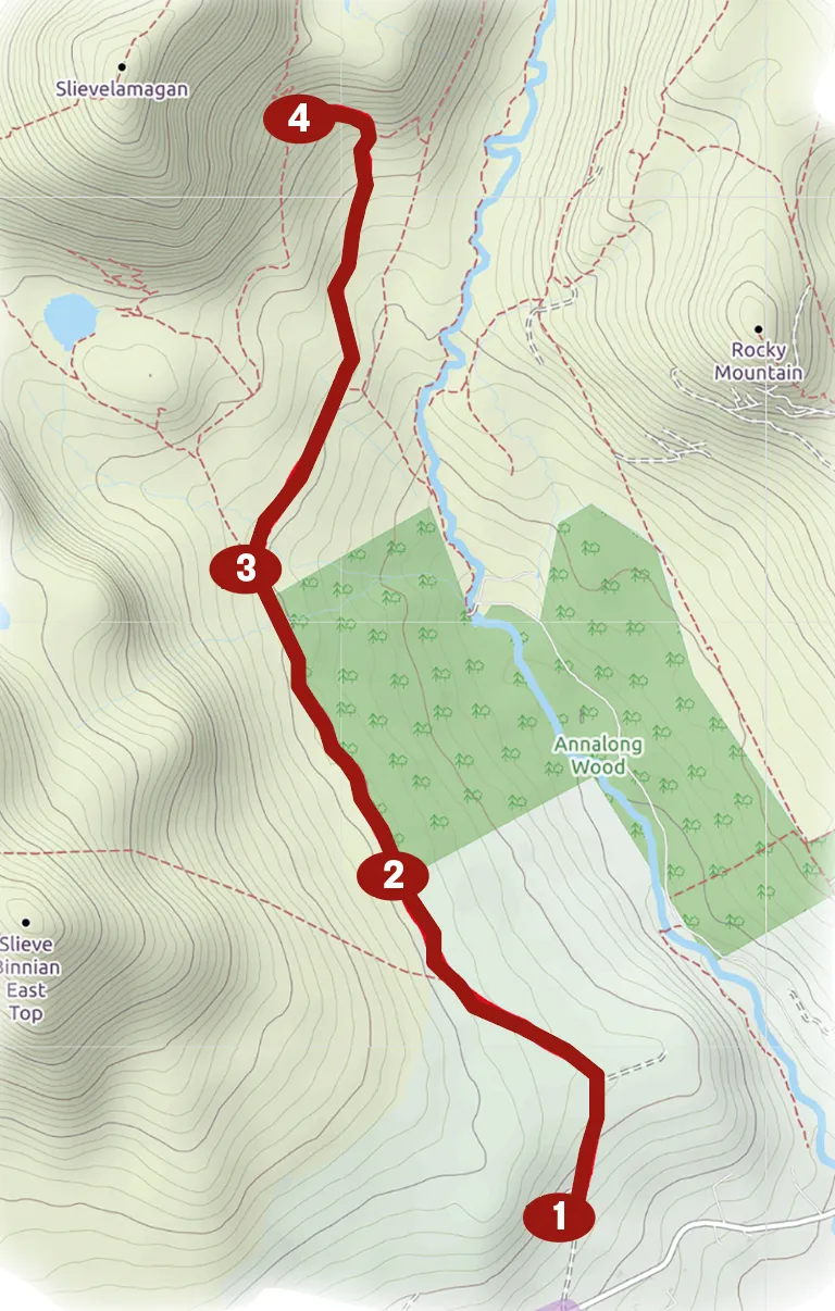 Cove Cave walking route and map