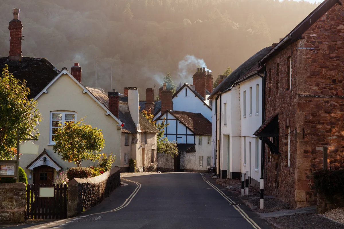 The rural village of Dunster in Somerset
