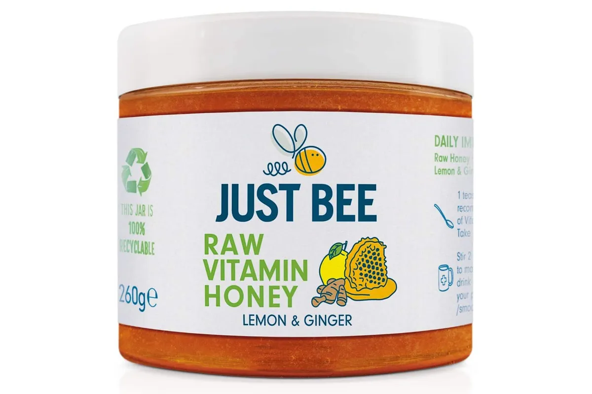 Just Bee Raw Vitamin Lemon and Ginger Honey