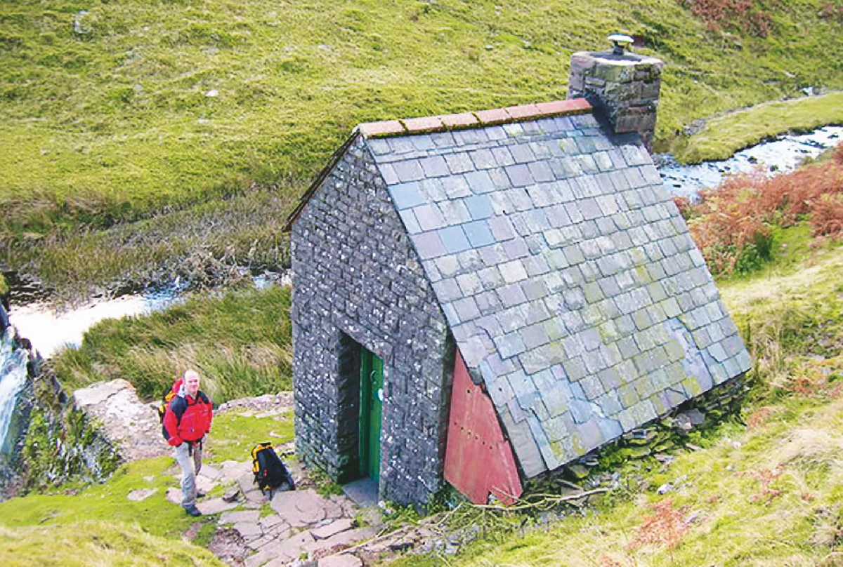 Bothy in a Welsh valley