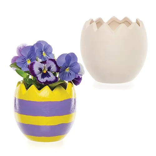 Easter Egg Ceramic Plant Pots