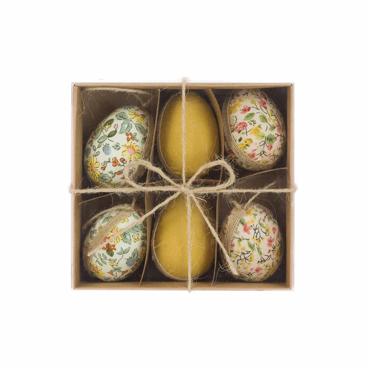 Vintage Rustic Fabric Hanging Easter Eggs