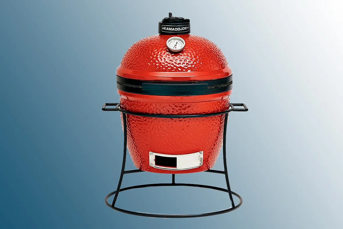 Red portable BBQ