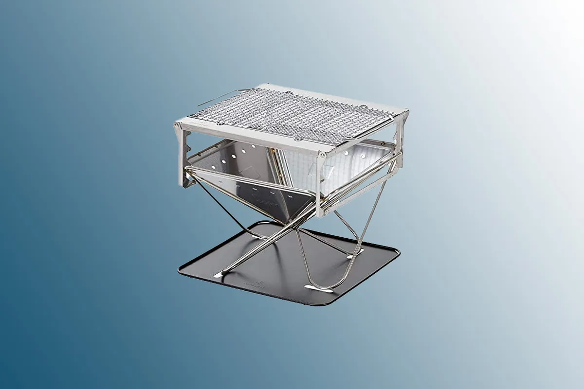 Stainless steel camping BBQ