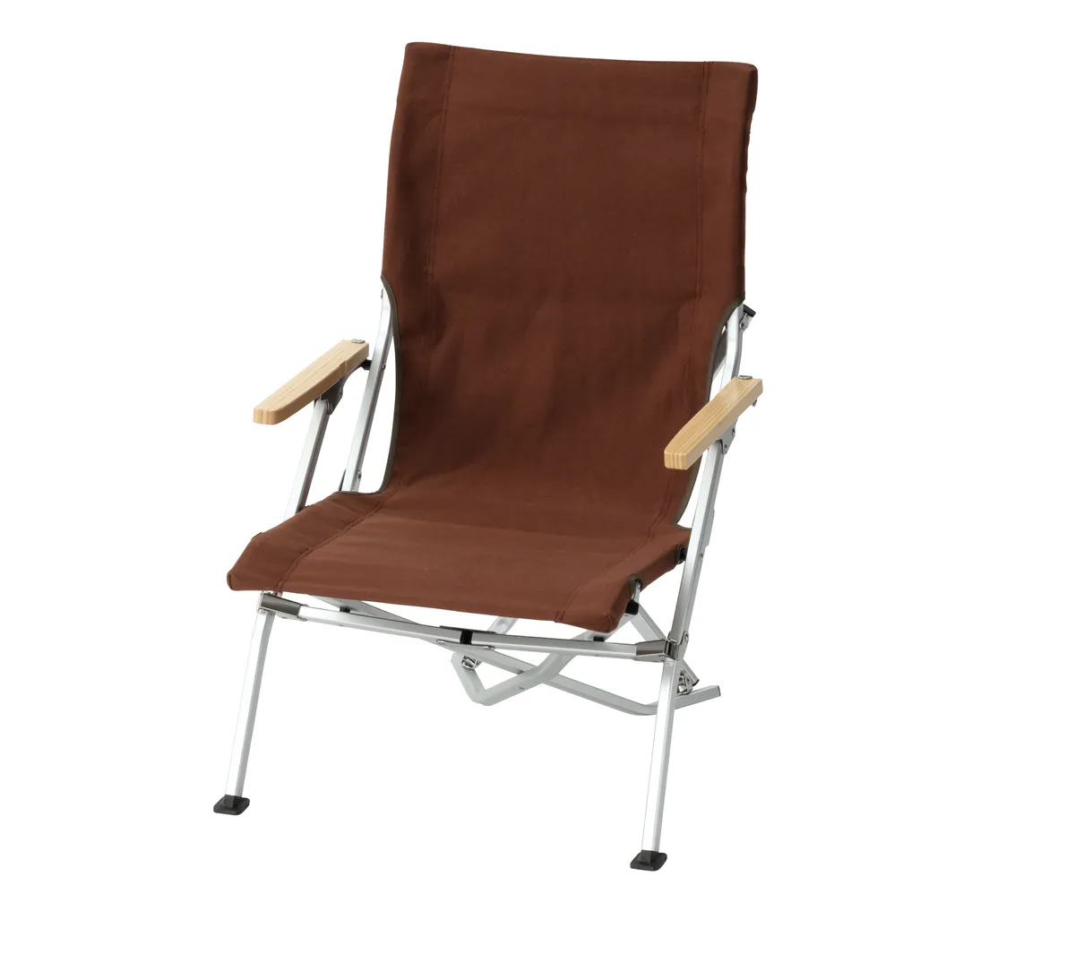 Stylish brown camping chair for glampers