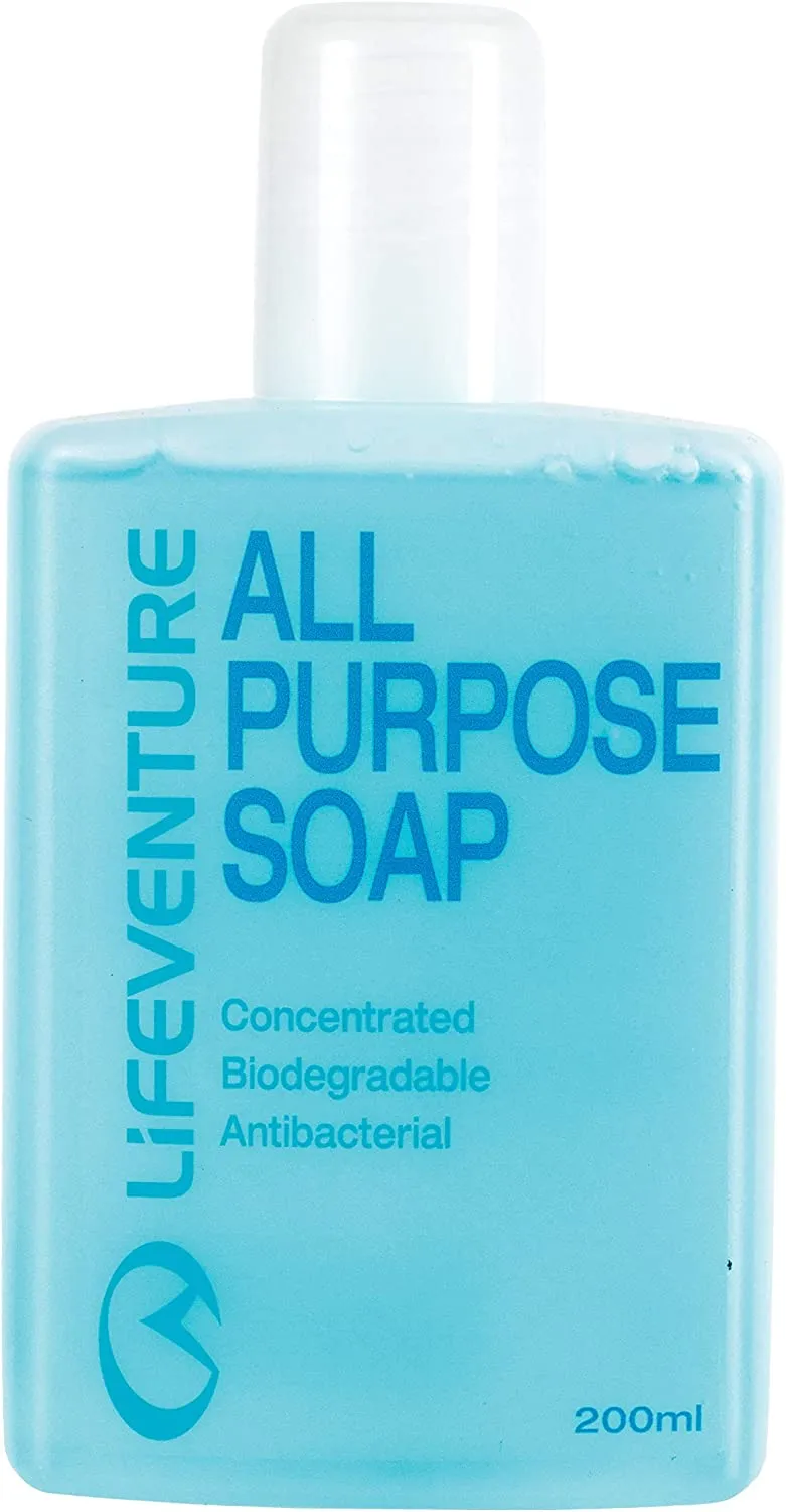 Bottle of Lifeventure all-purpose soap