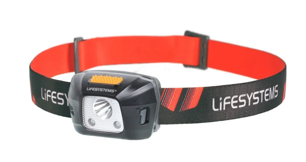 Black and red Intensity 230 head torch from lifesystems