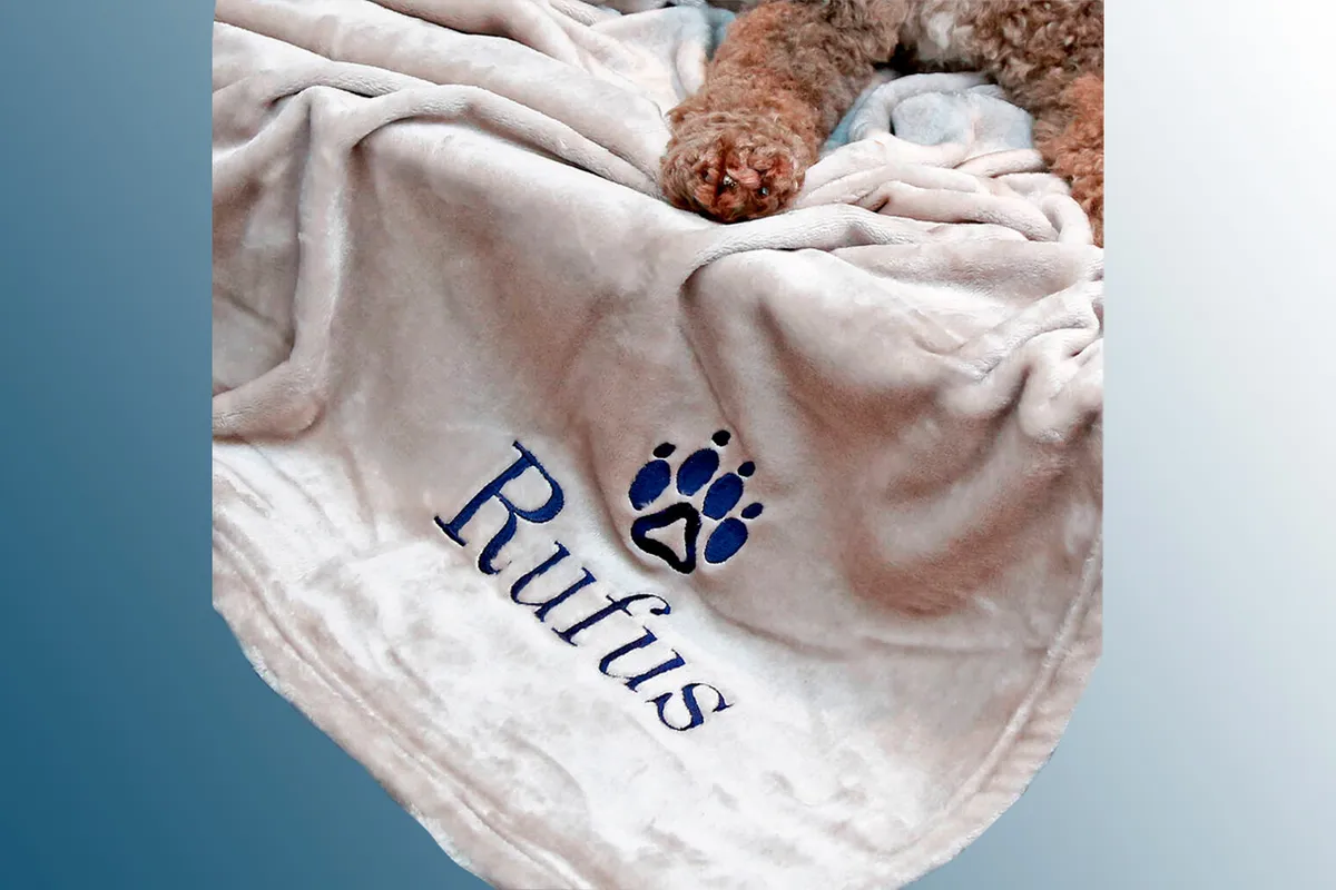Personalised Luxury Snuggle Dog Blanket