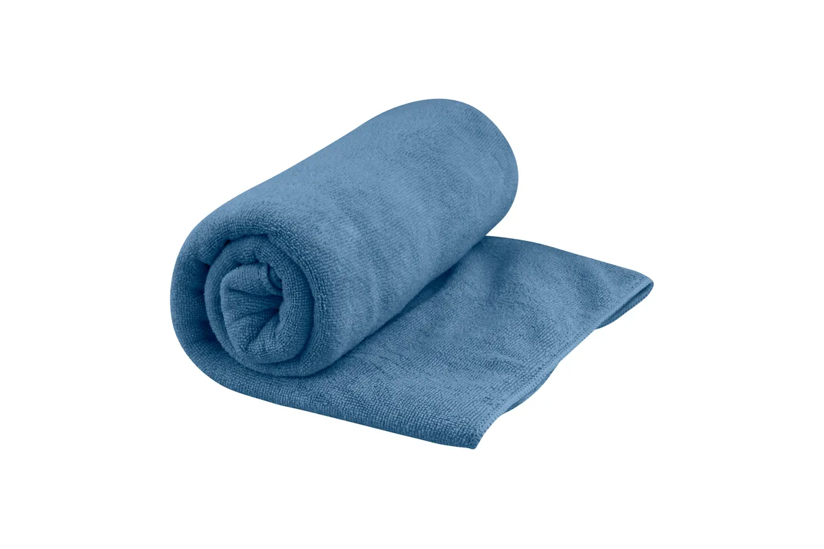 Blue travel towel from Sea To Summit