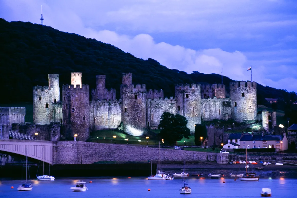 Conwy Castle at dusk