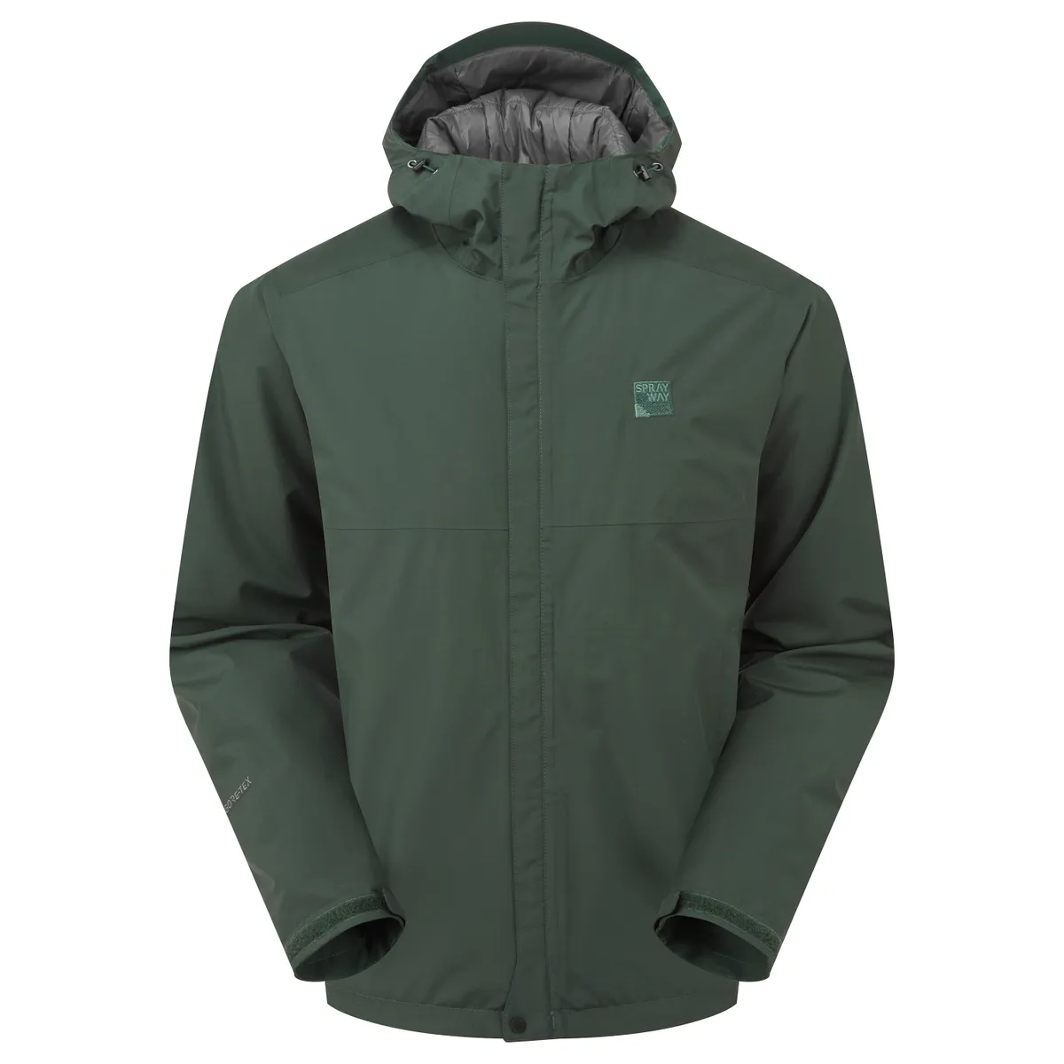 Green waterproof jacket