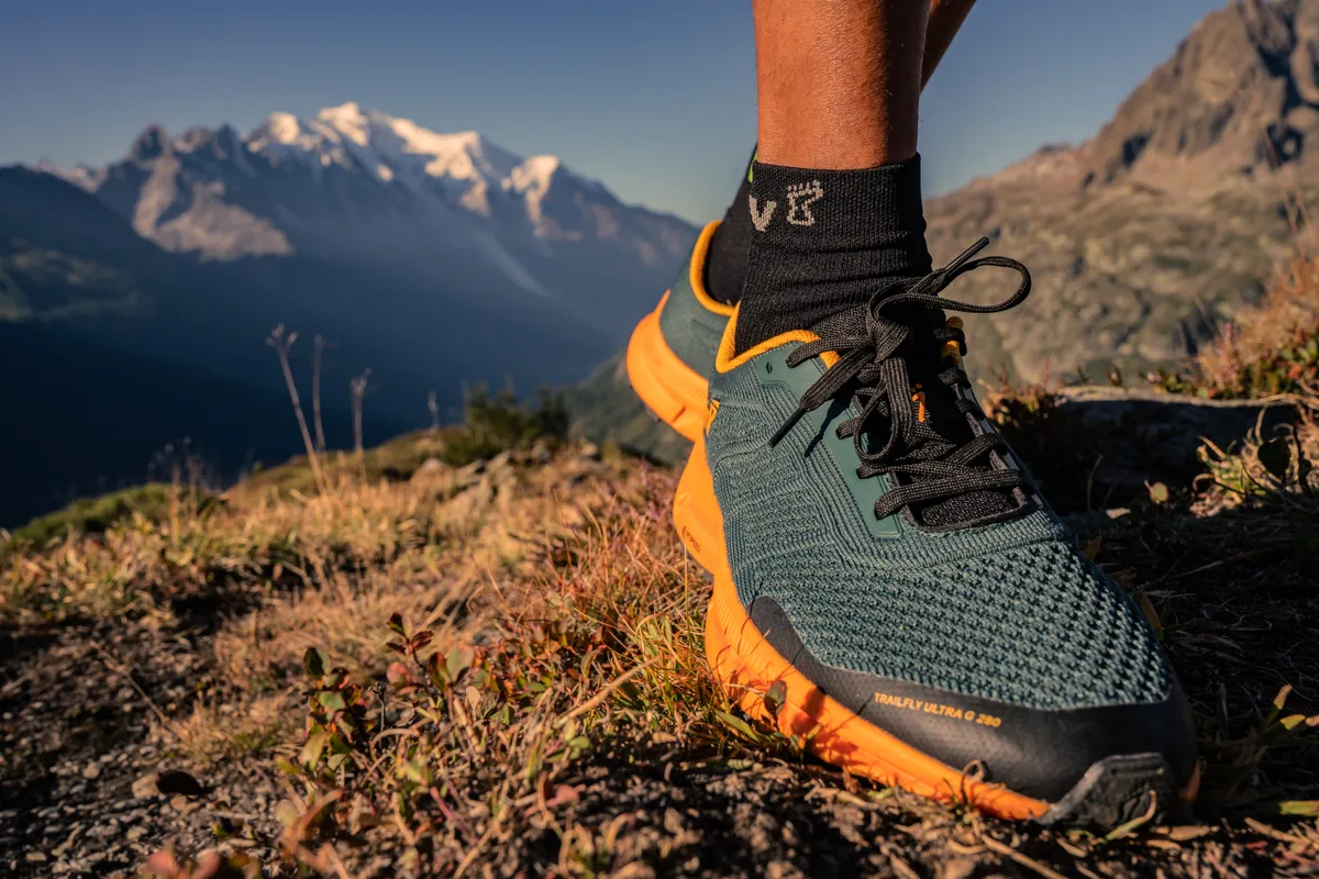 Inov8 Trailfly Ultra G 280 being tested