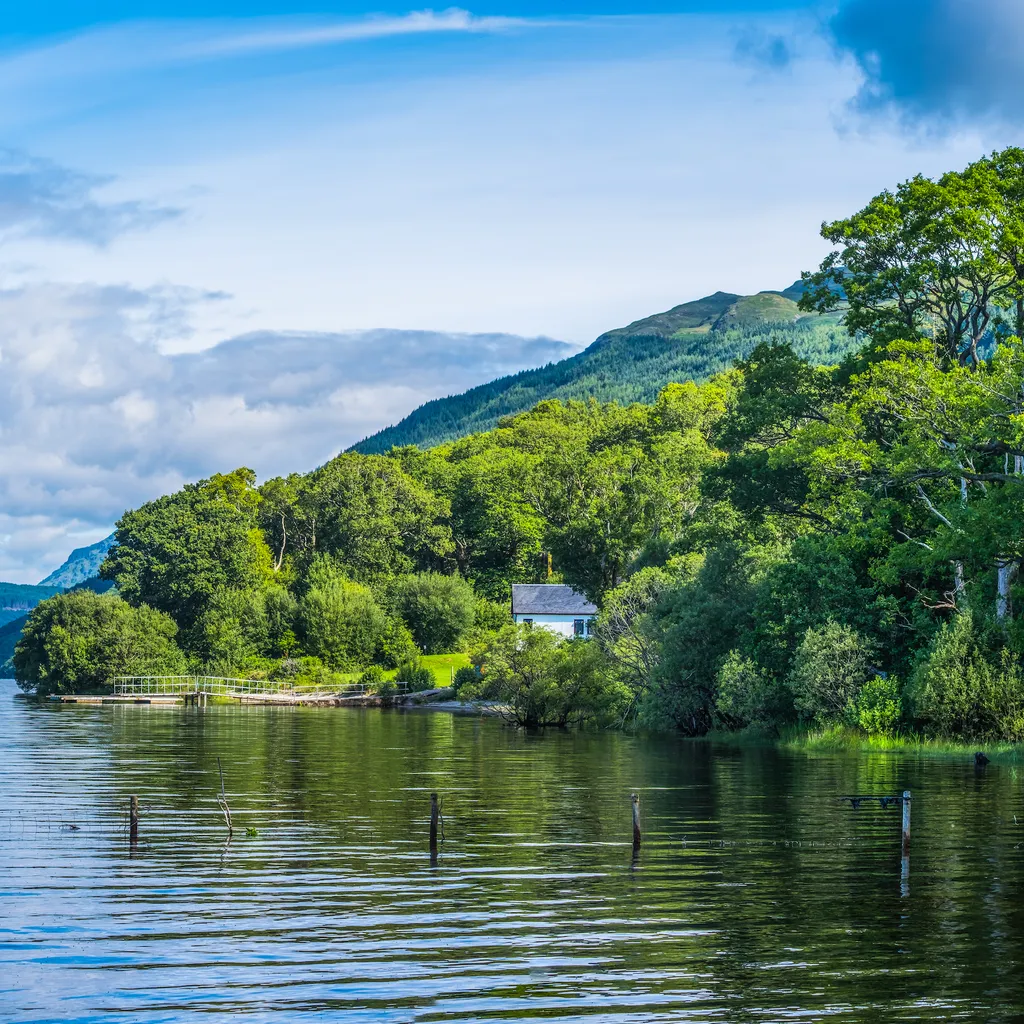 Loch Lomond and the Trossachs in summer
