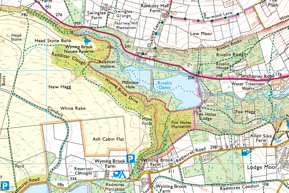 Wyming Brook walking map