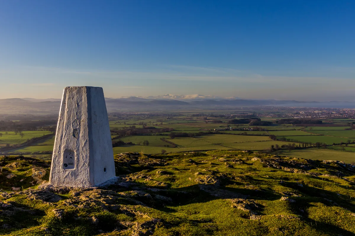 A view over the Vale of Clwyd towards Snowdonia from Graig Fawr in North Wales