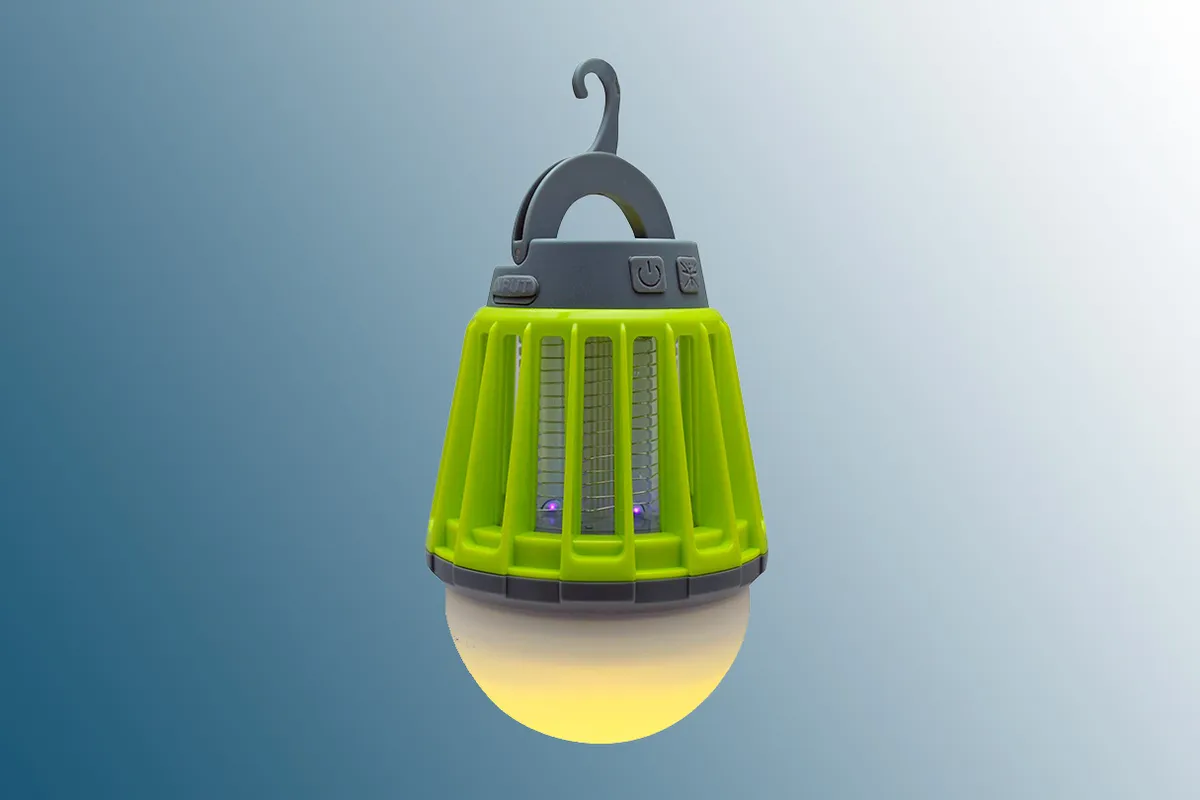 Outdoor Revolution 2-in-1 Lantern & Mosquito Killer on a blue background