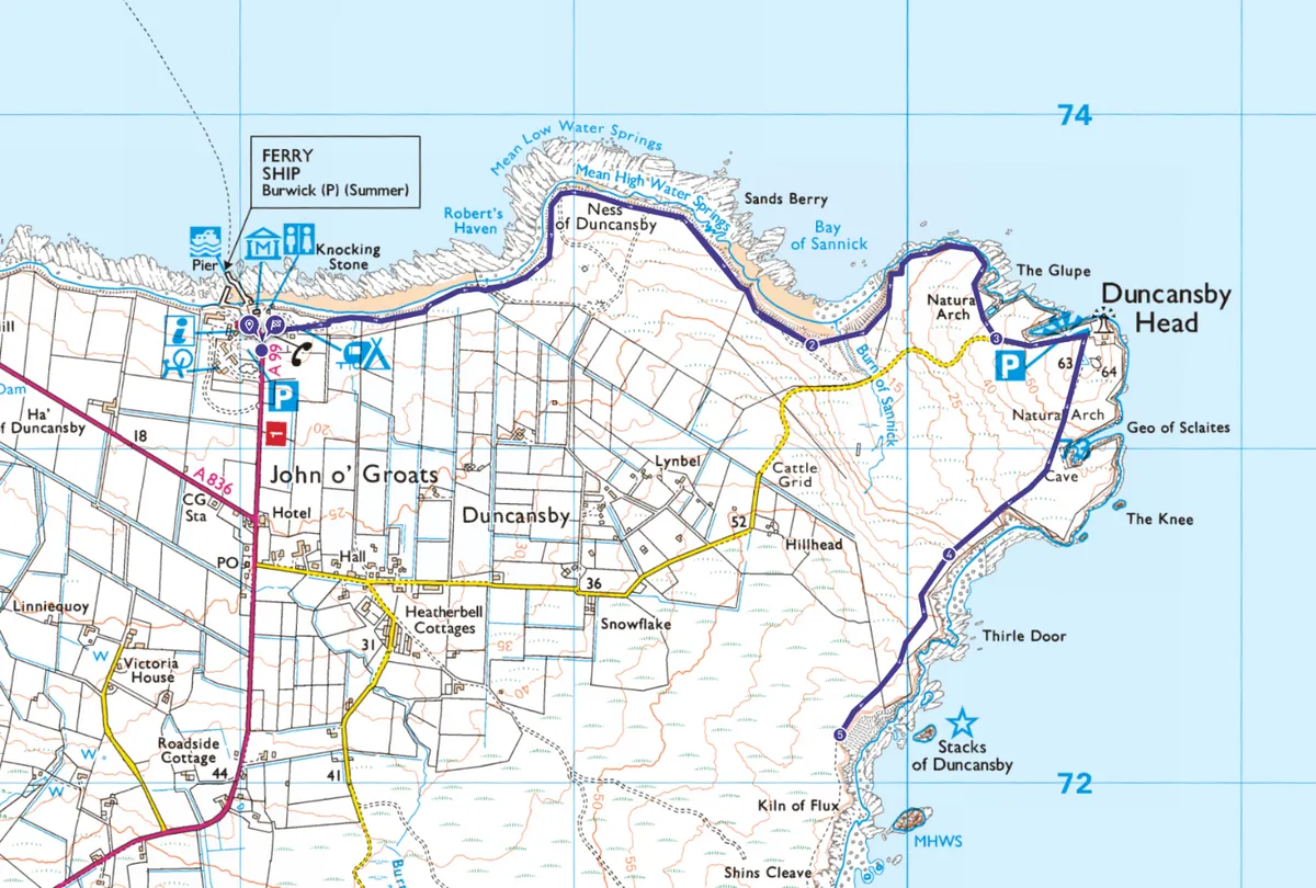Duncansby Head map