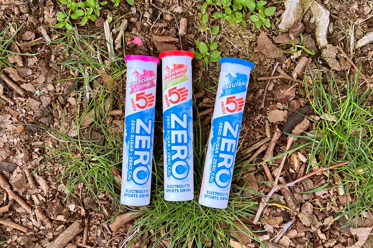 High5 Zero electrolyte tablets on grass