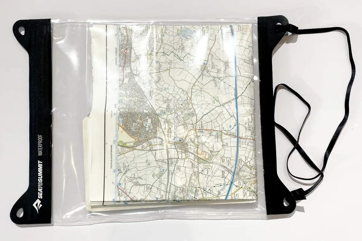 Sea to Summit Waterproof Map Case on a white background