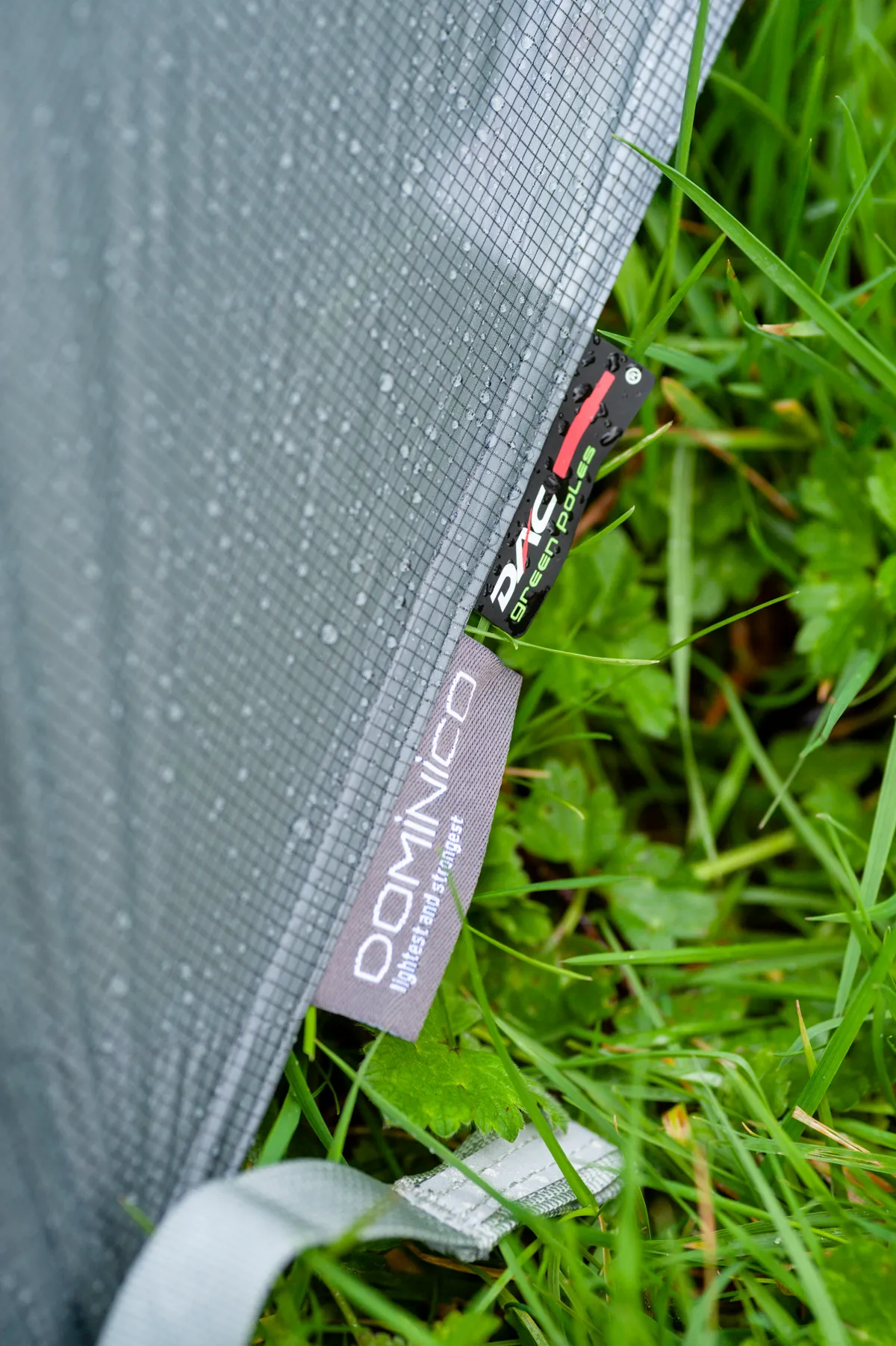Wet tent flysheet