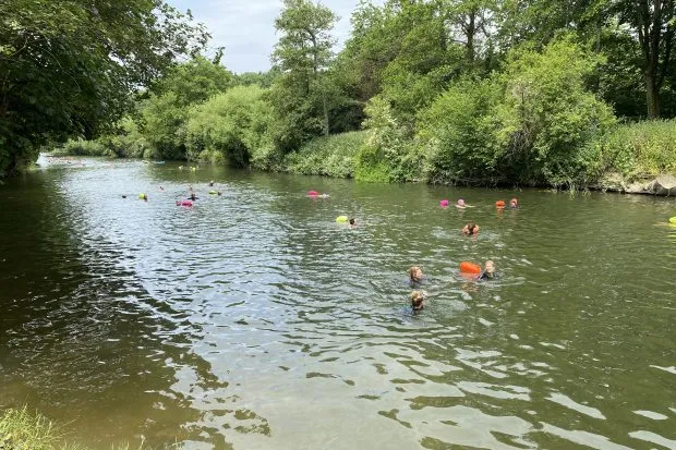 Swimmers in the River Avon