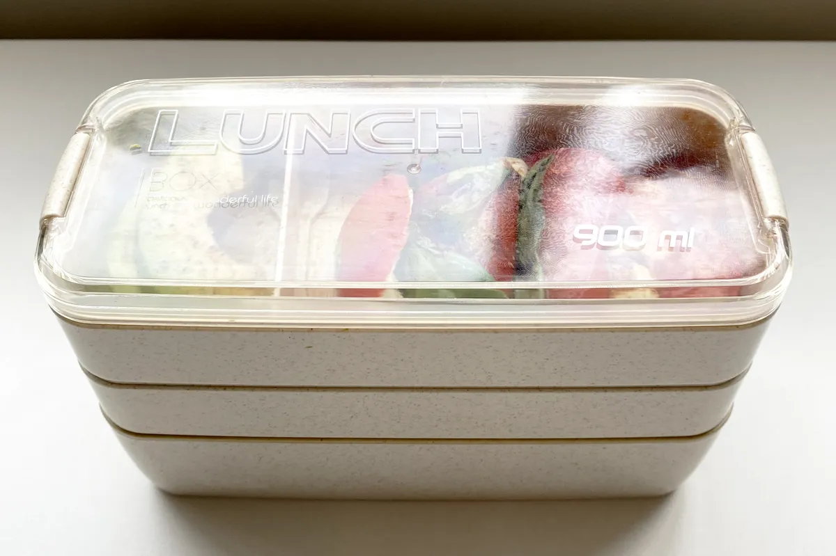Eco Friendly Lunch Bento Box Set on a white background