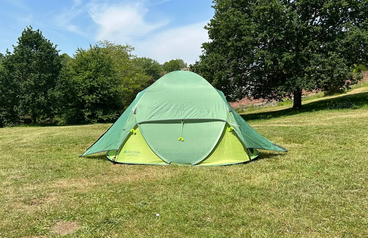 Eurohike Pop 400 DS tent on grass