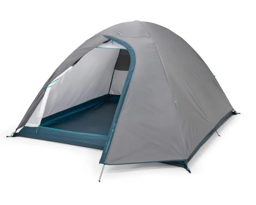 Grey tent on white background