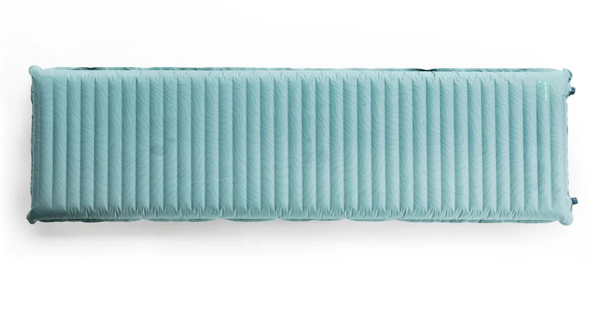 Blue sleeping mat for camping