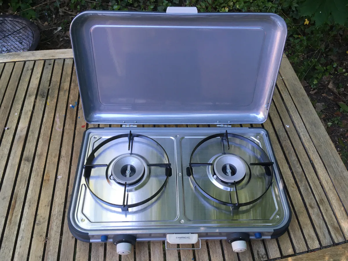 Campingaz Stove, Gas cooker for camping or festivals, easy handling