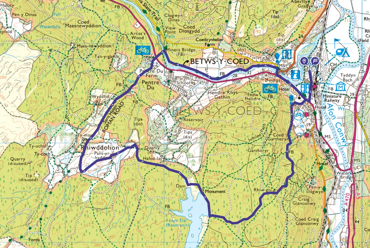 Gwydir Forest Park map