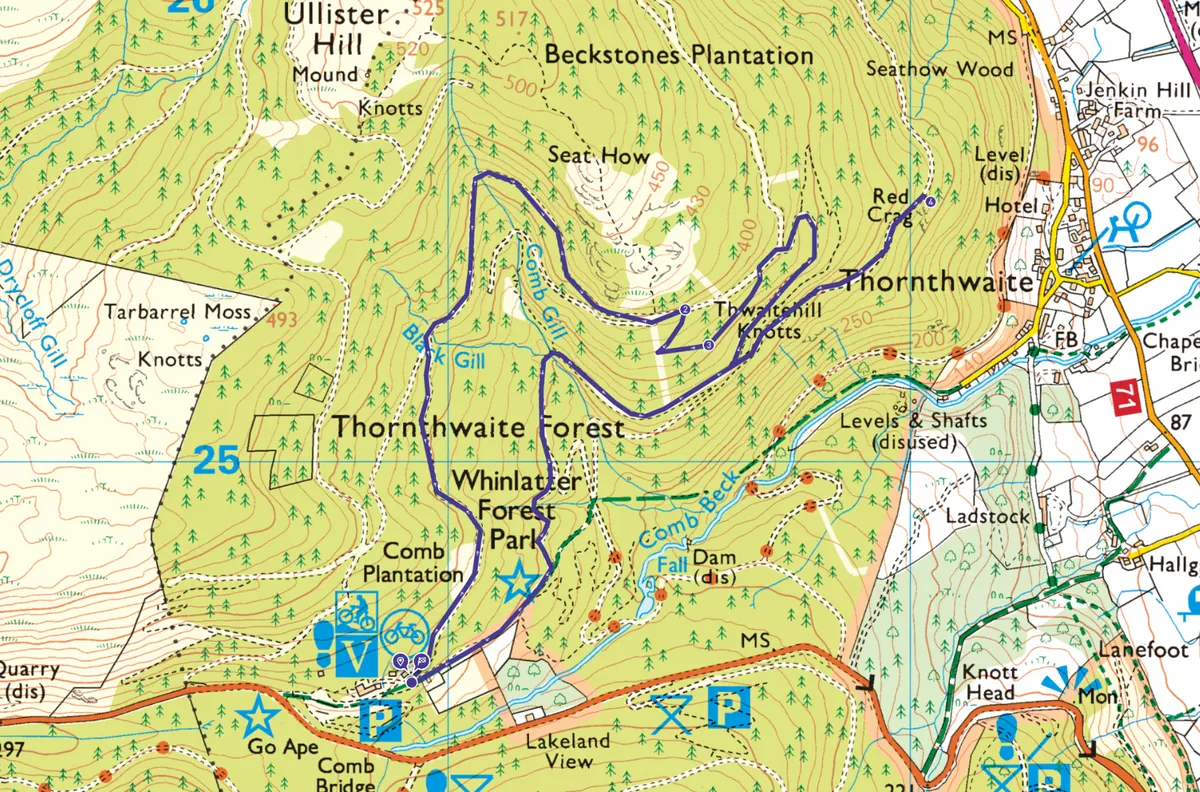 Whinlatter Forest map