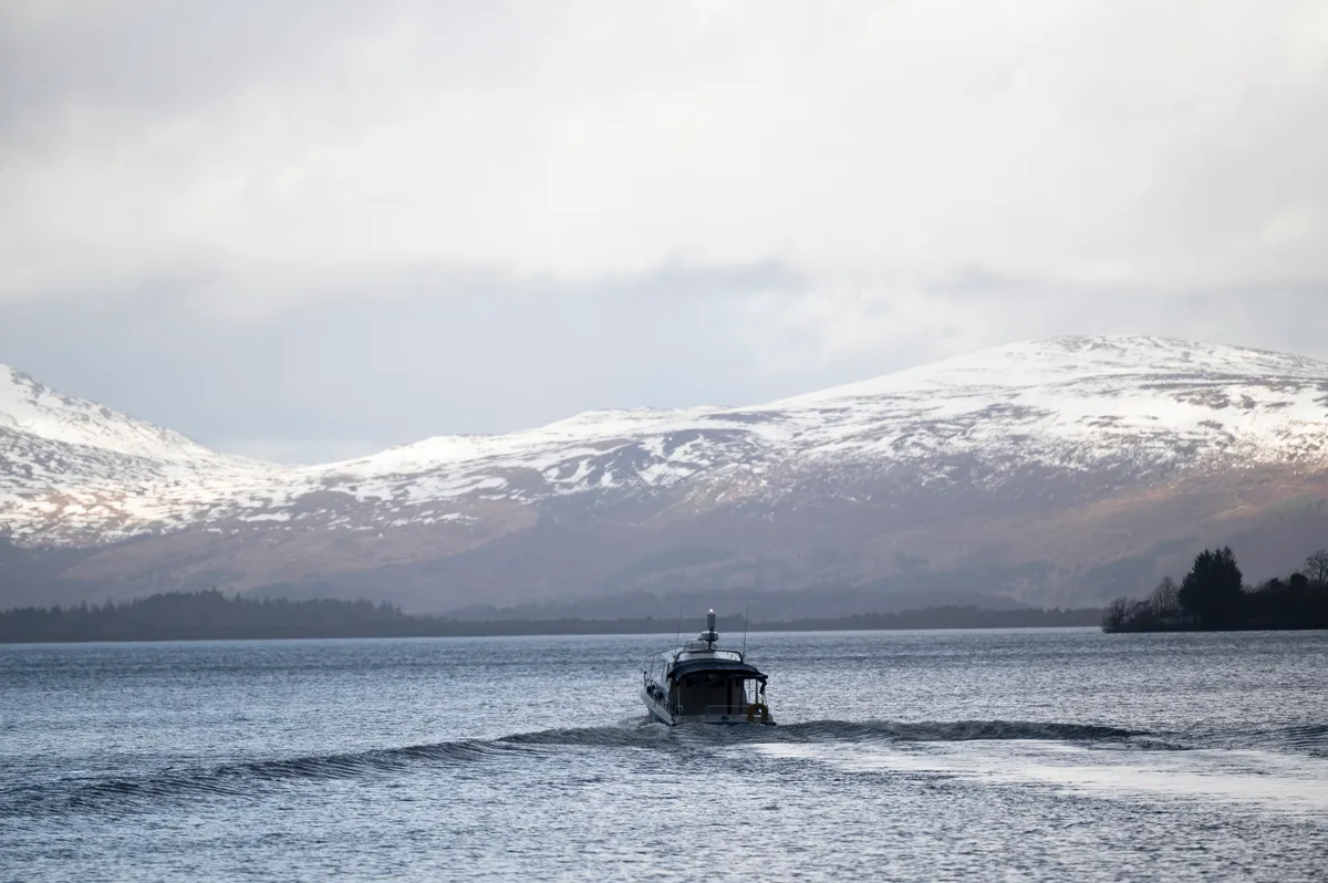 Police boat on the Firth of Clyde