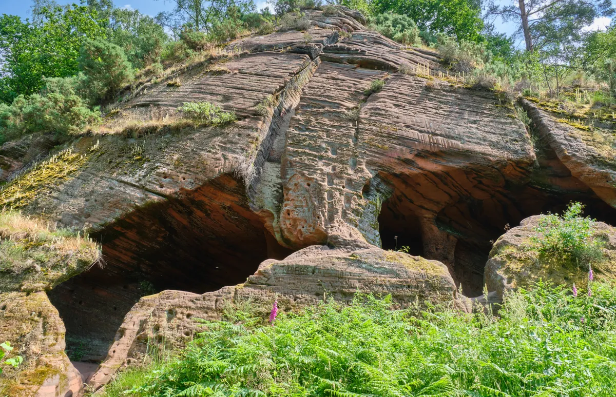 Nannys Rock caves in Staffordshire