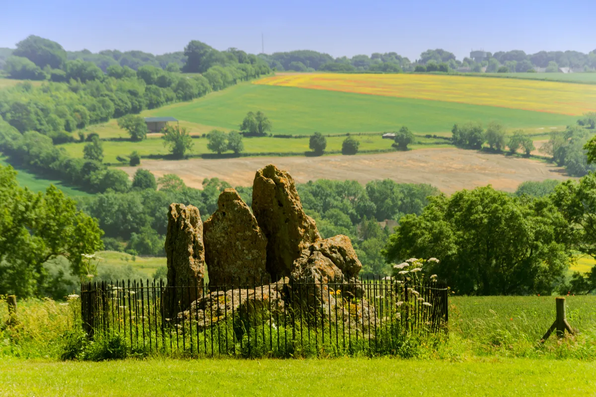 Rollright Stones on a sunny day