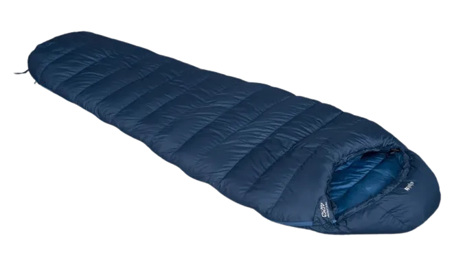 Blue sleeping bag 