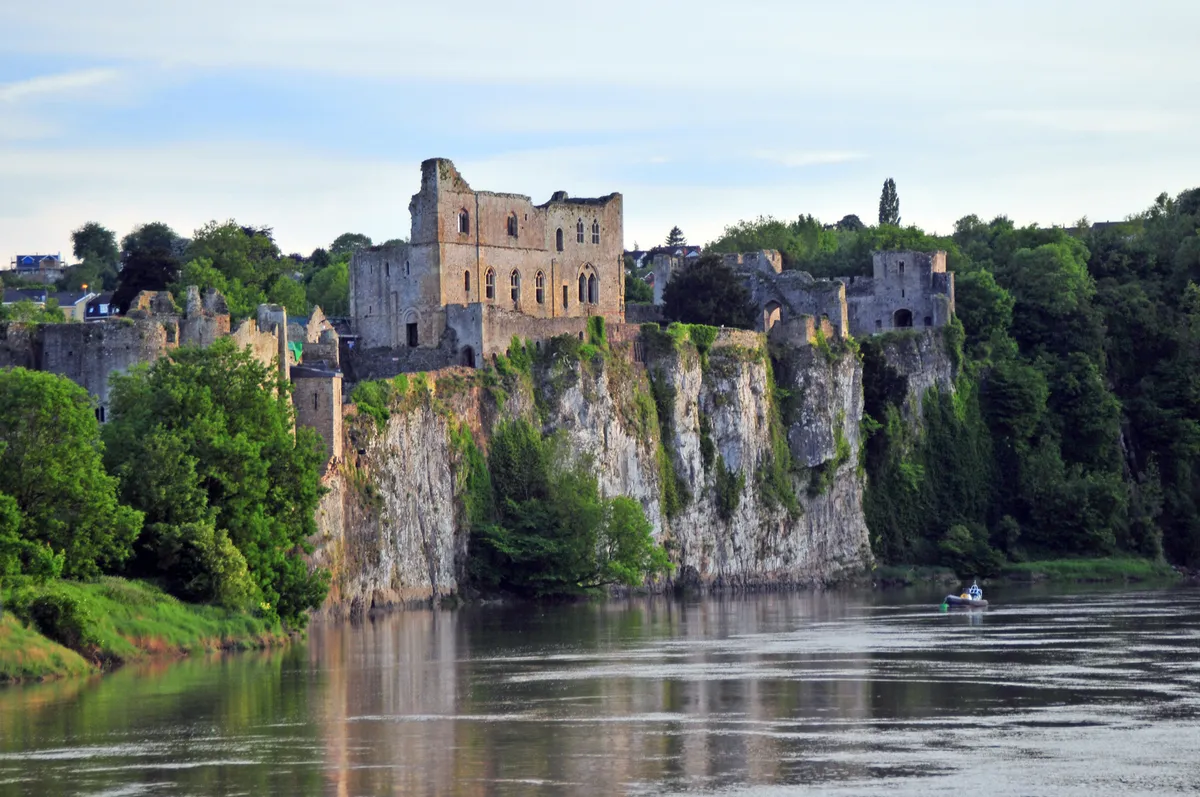 Chepstow Castle on the river