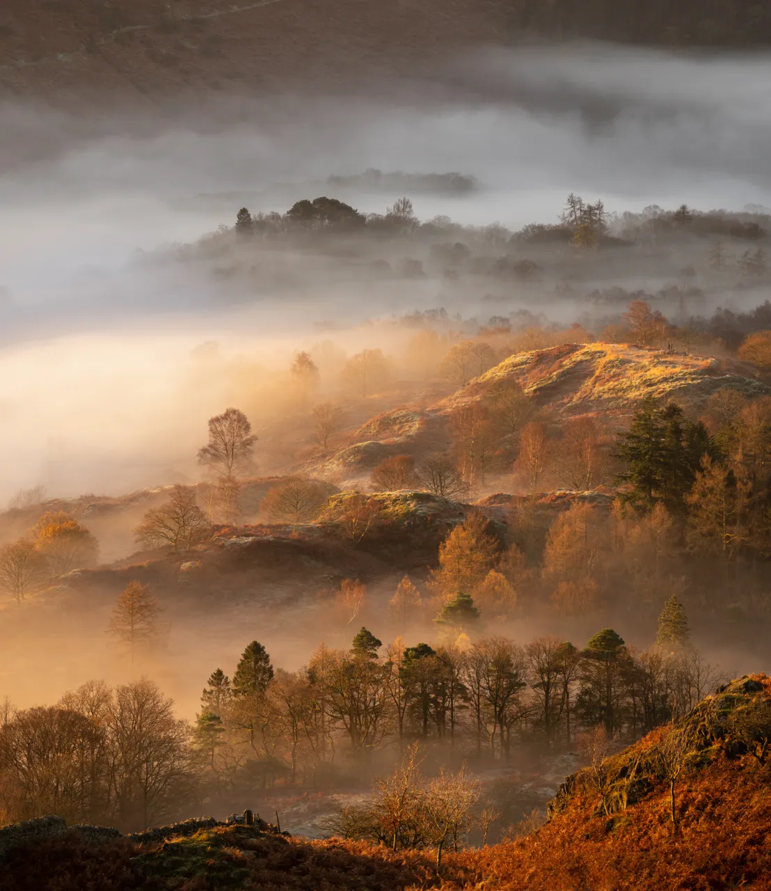 A lovely mist enveloping Grasmere and Rydal Water