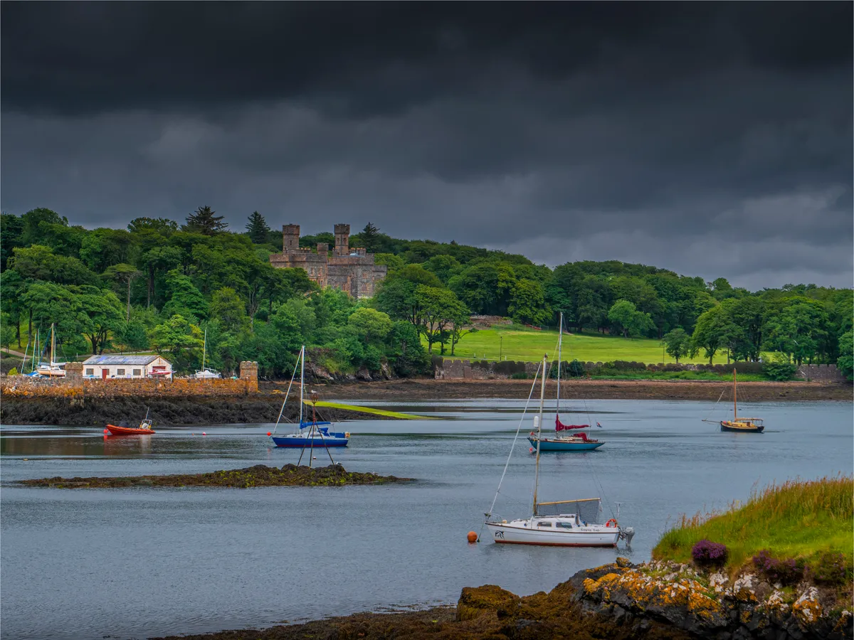 View of Stornaway on a moody day