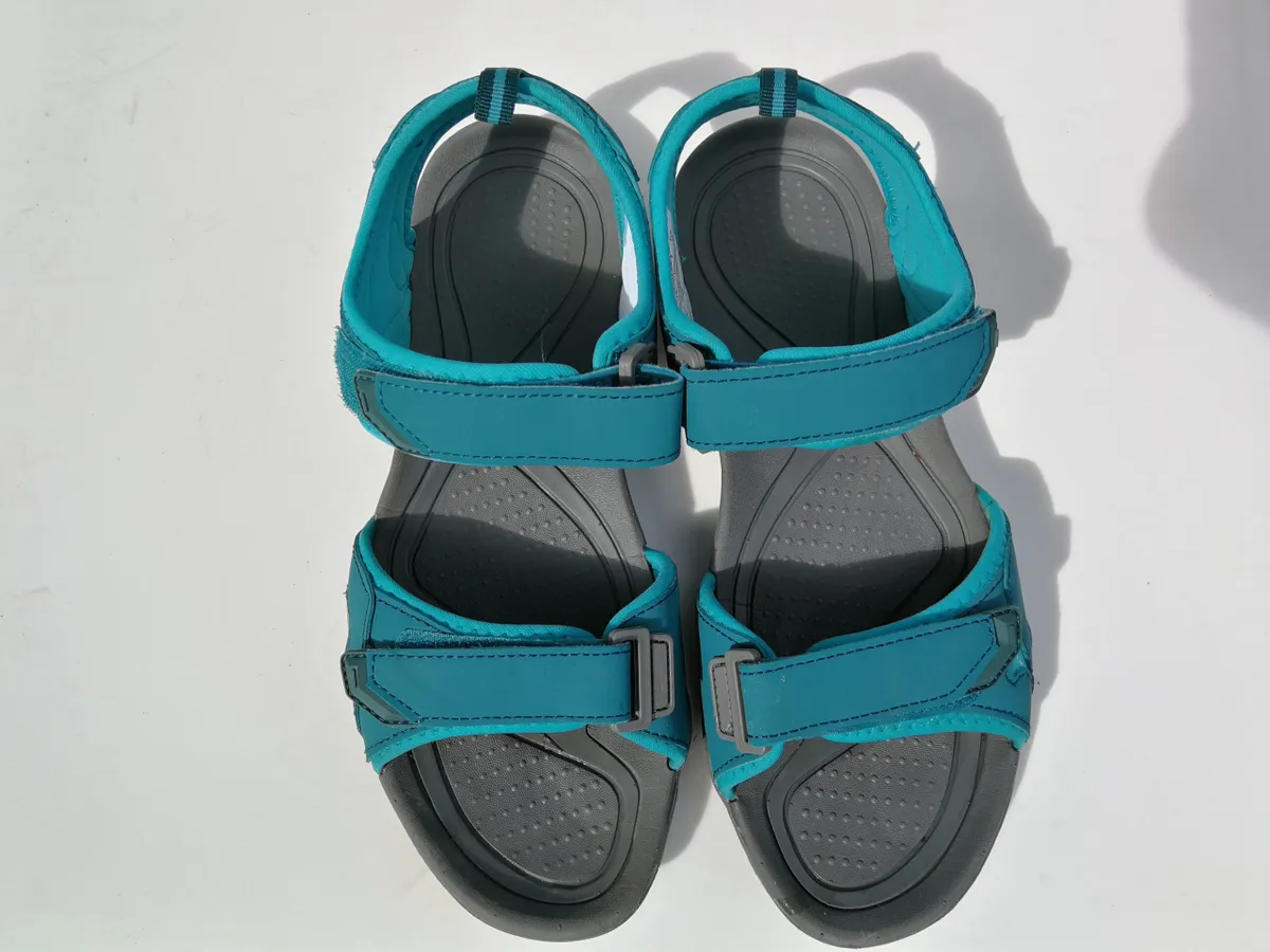 Blue walking sandals 