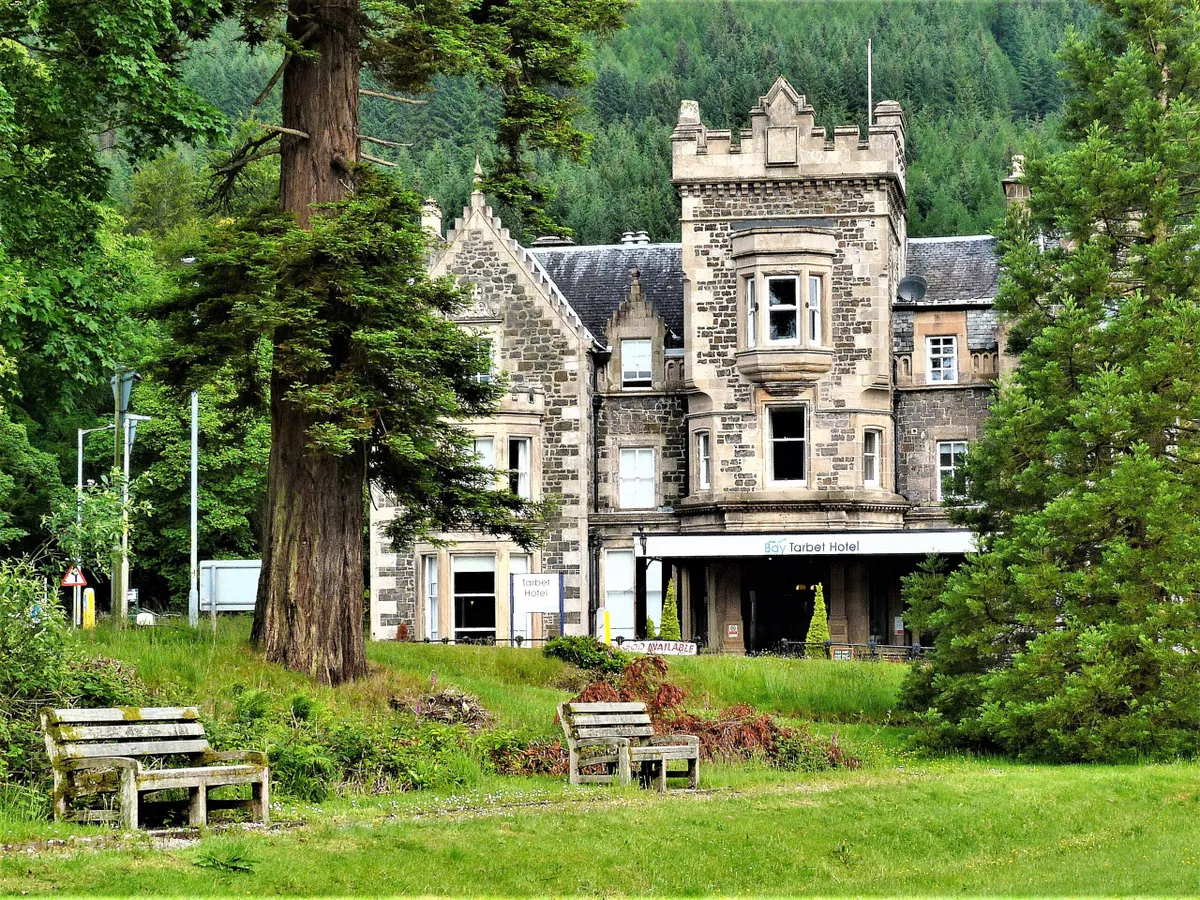 Tarbet Hotel in green forest