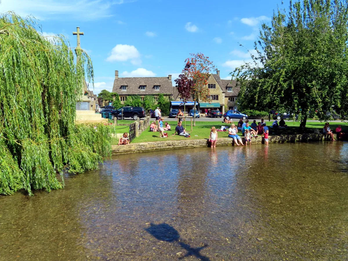 Bourton on the Water in summer