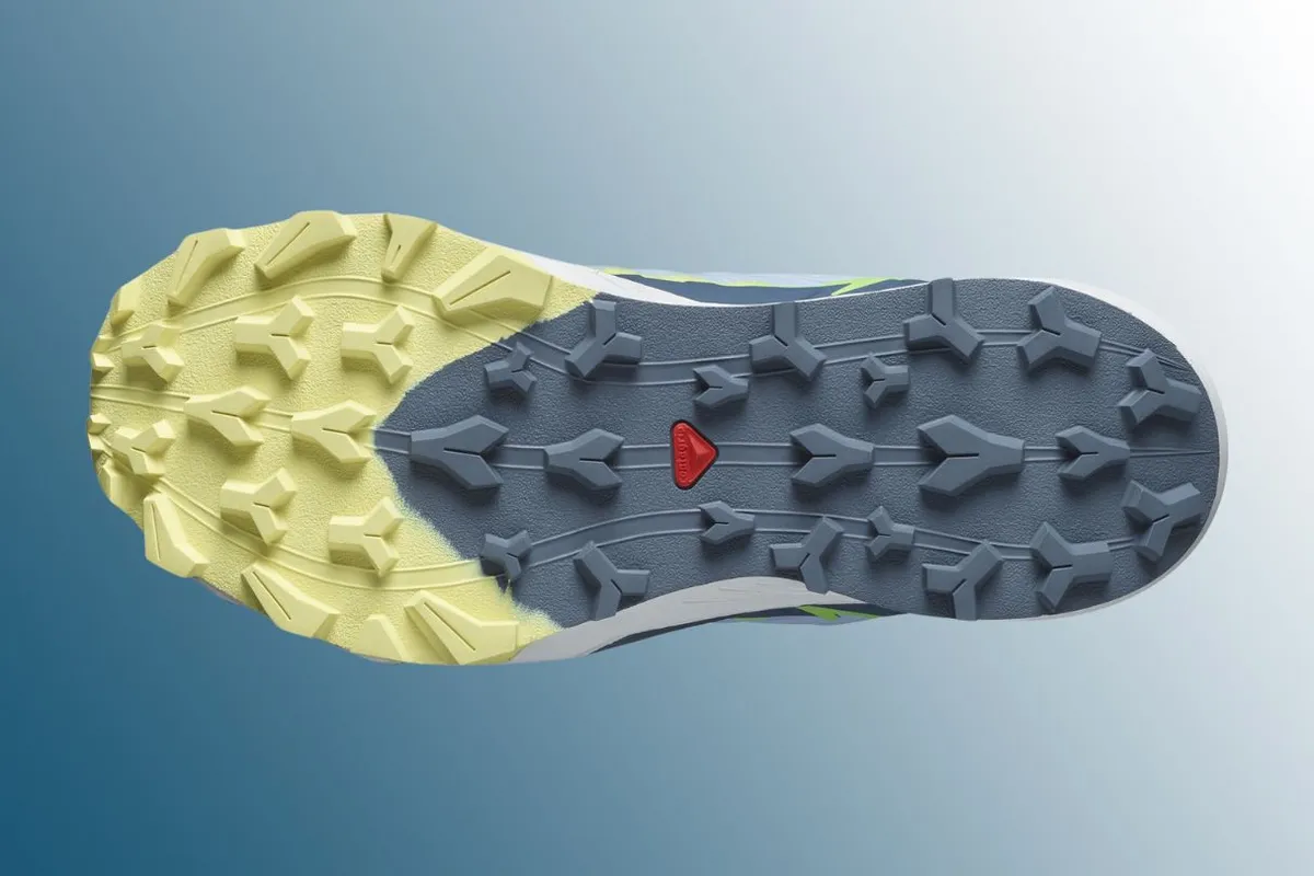 Sole of trail running shoe 