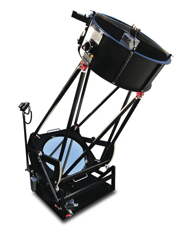 Full length shot of the SkyVision 24-inch T600 Compact Go-To Dobsonian