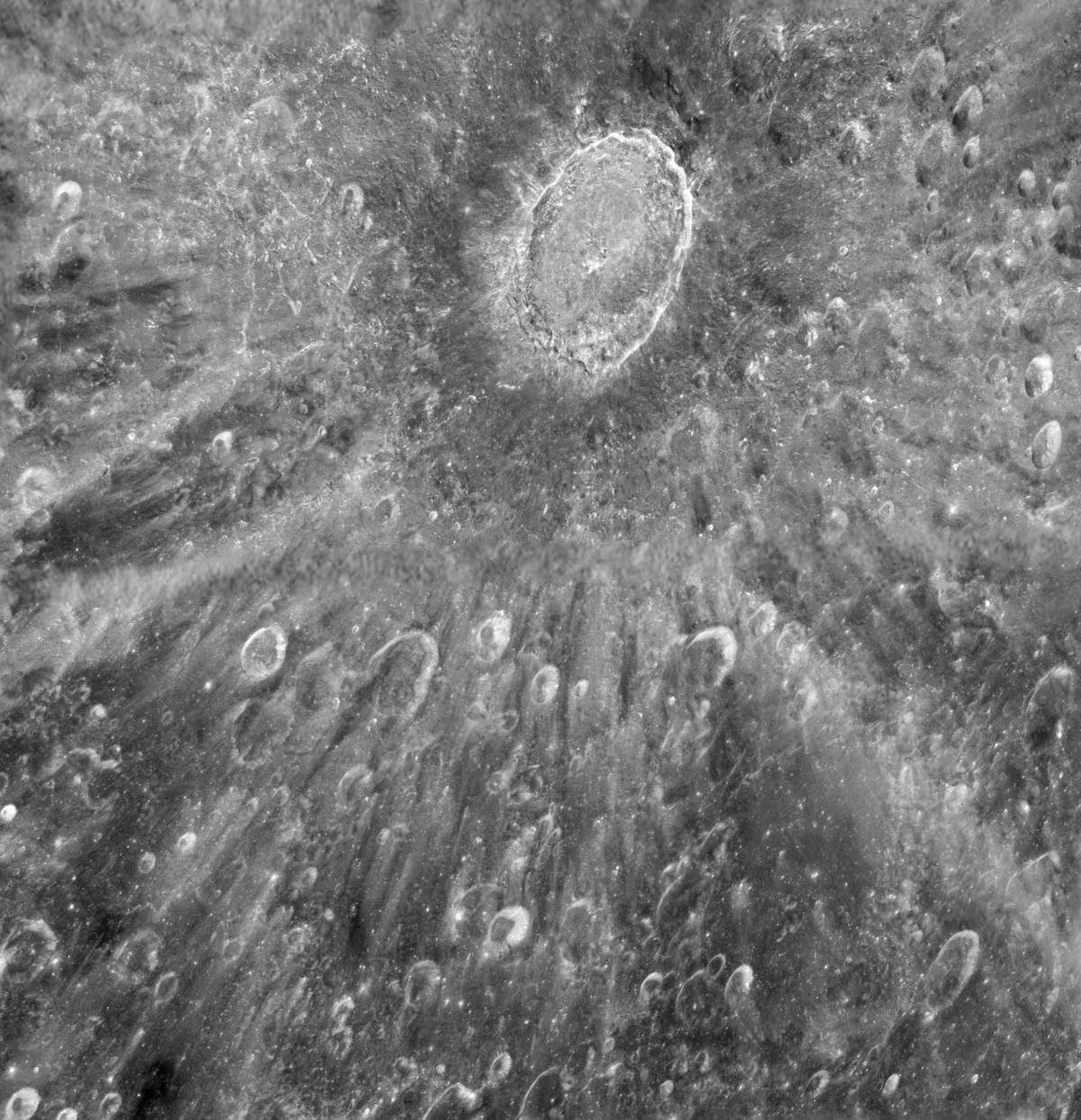 Crater Tycho, as seen by the Hubble Space Telescope. Credit: NASA, ESA, and D. Ehrenreich (Institut de Planétologie et d'Astrophysique de Grenoble (IPAG)/CNRS/Université Joseph Fourier)