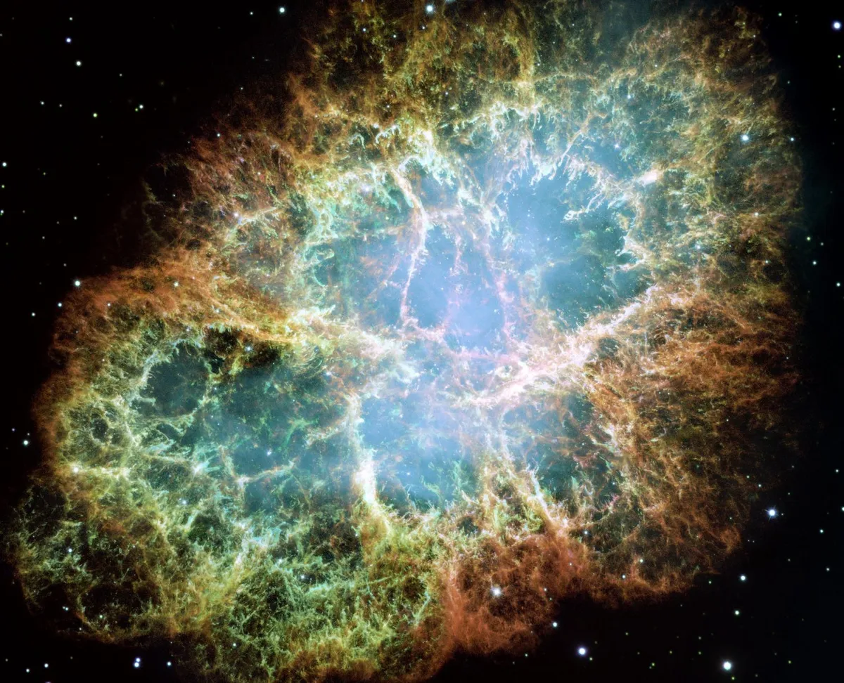  The Crab Nebula. Credit: NASA, ESA, J. Hester, A. Loll (ASU)