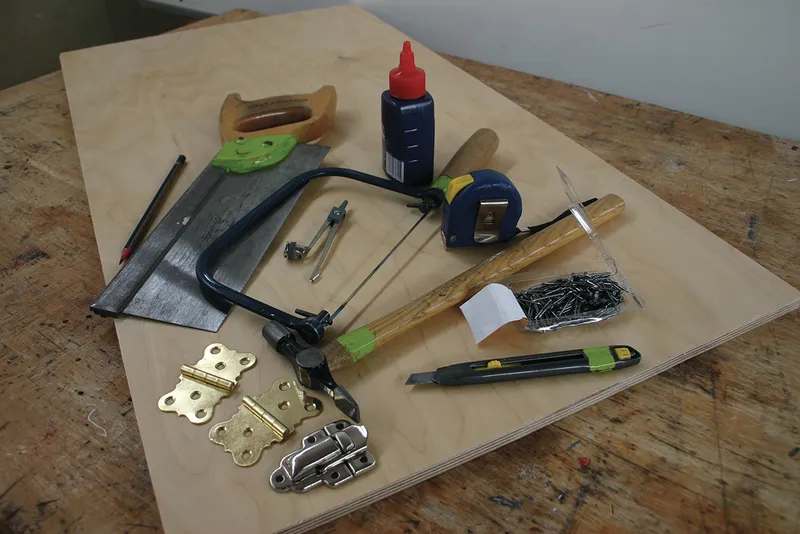 Tools and materials you'll need to build telescope case.