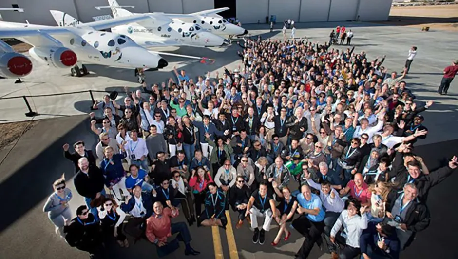 Some of the 700 future Astronauts who have signed up to fly with Virgin Galactic. Credit: Virgin Galactic
