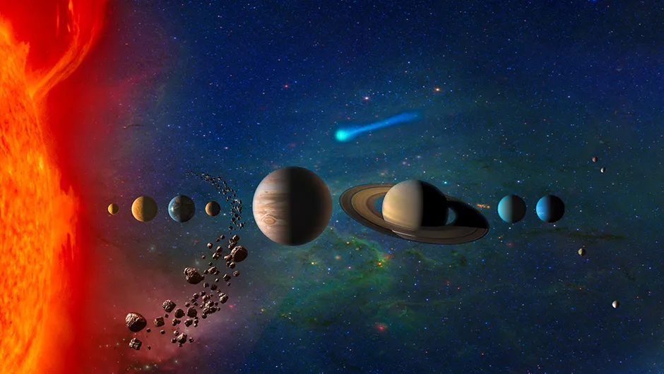An artist's depiction of our Solar System. Might our cosmic environs be considered the 'dark side of the Galaxy'? Credit: NASA (artist's impression)