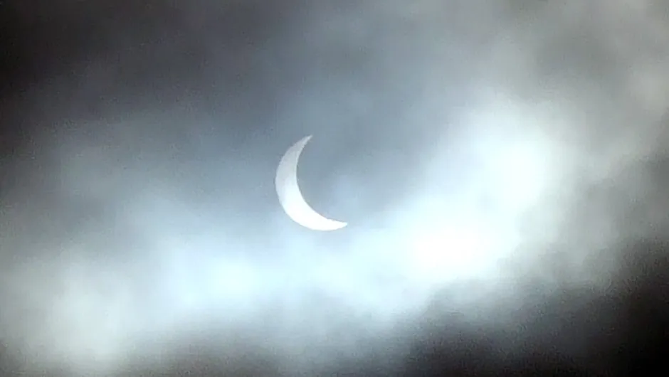 Cloudy Eclipse over Glasgow